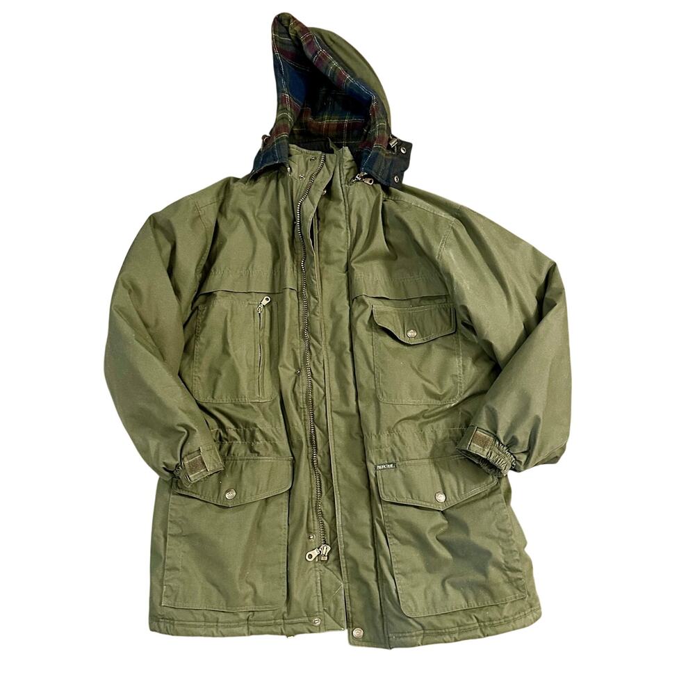 Pacific Trail VINTAGE fleece lined coat in army green size Large